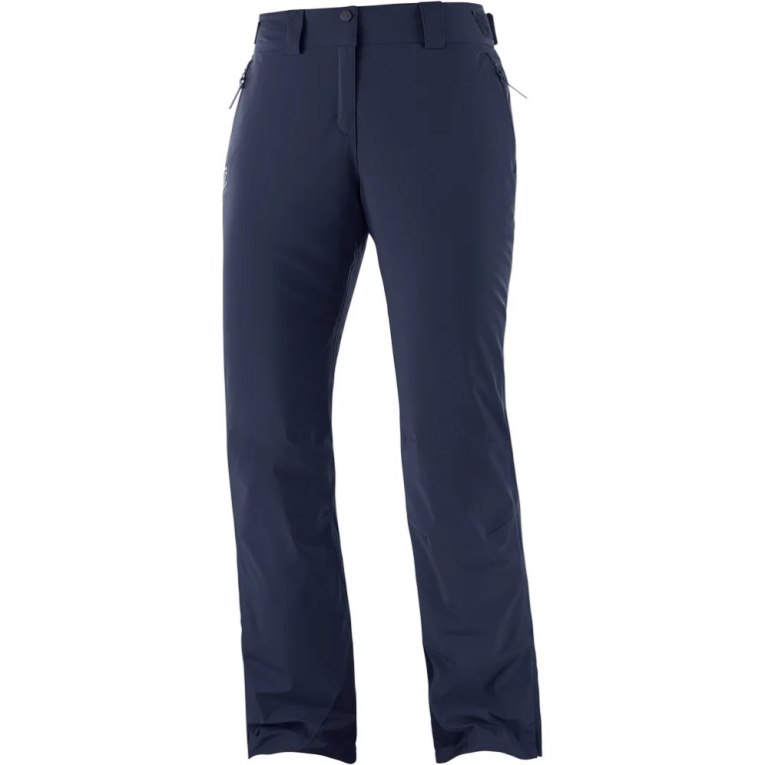 Navy Salomon The Brilliant Women's Ski Pants | PH 58761F